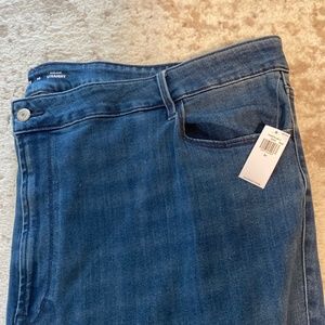 High rise straight jeans with tags
